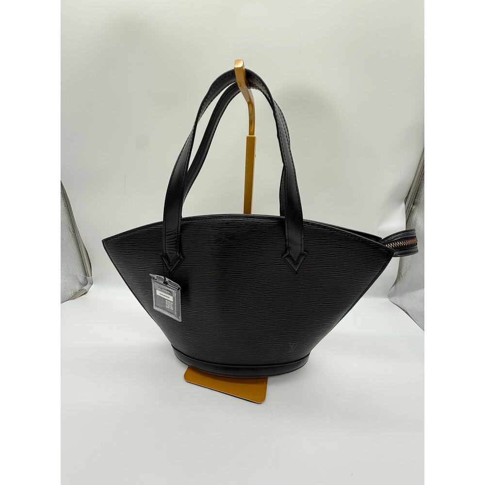 Louis Vuitton Epi Saint Jacques PM Black Leather Handbag VI0986 Short Handle⁠ - Picture 11 of 11